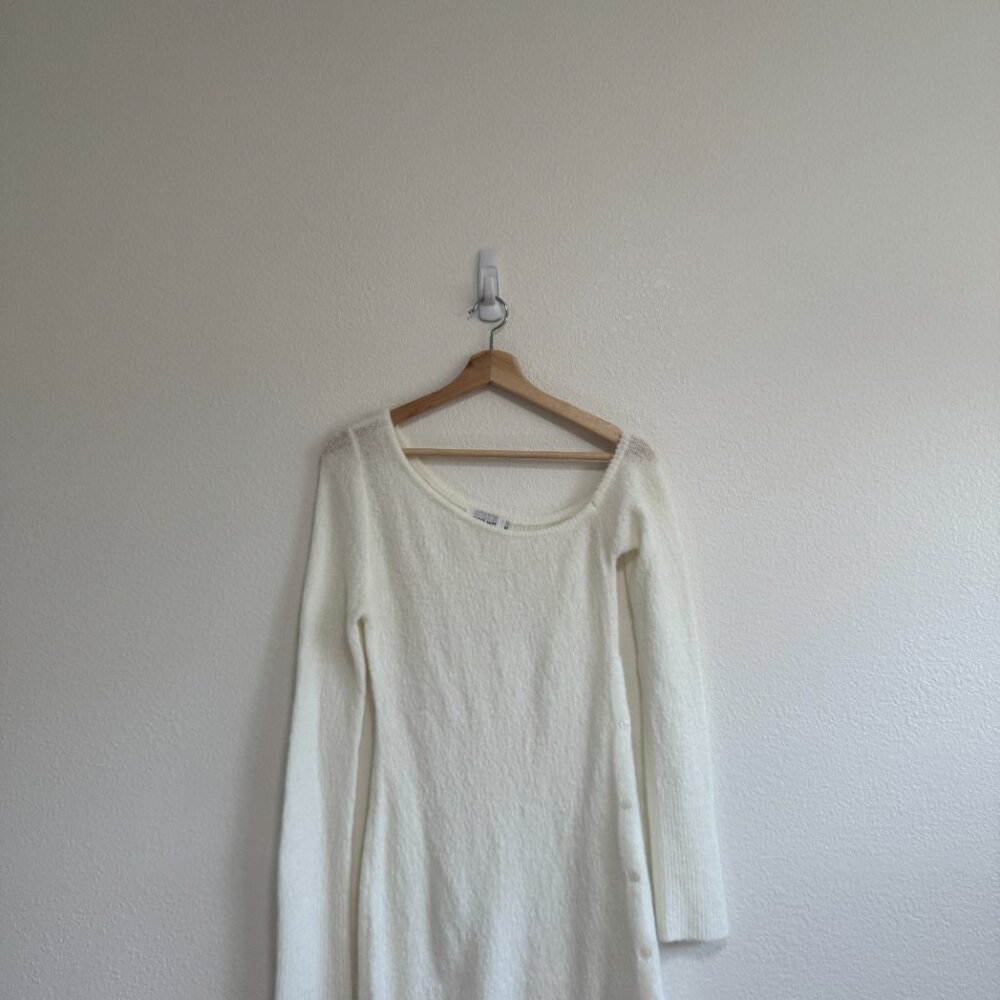 TIGER MIST White Cream Knit Sweater Dress Medium - Picture 3 of 9